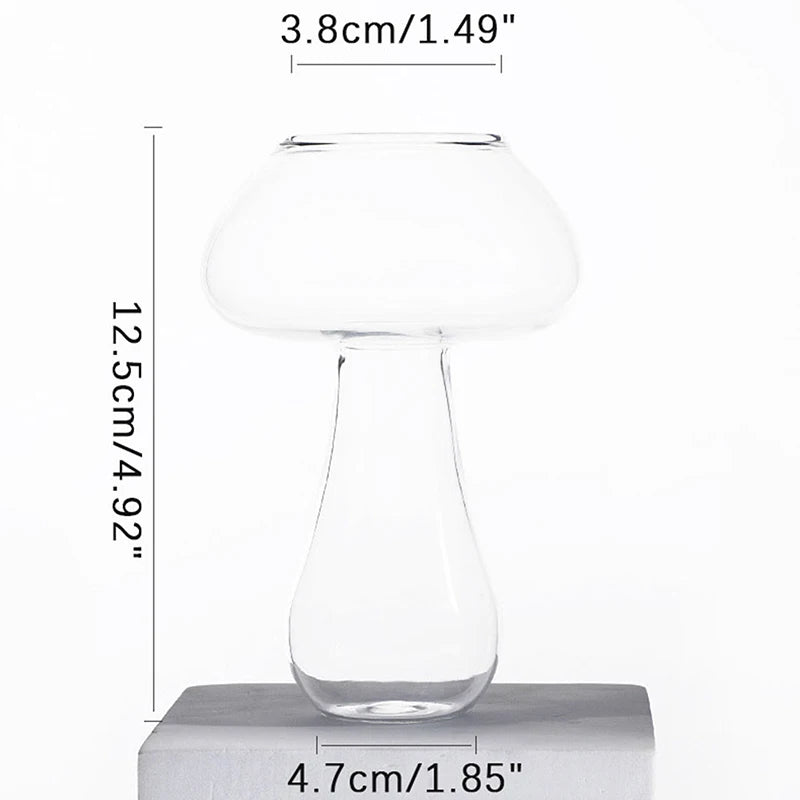 Cute Mushroom Cocktail Glass 260Ml Cup for Drinks Beer Creative Clear Wine Glasses Coffee Cups Drinkware Bar Shot Glasses