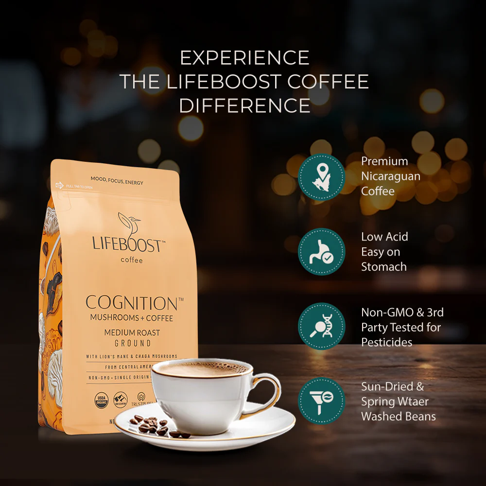 French Vanilla Cognition Mushroom Coffee