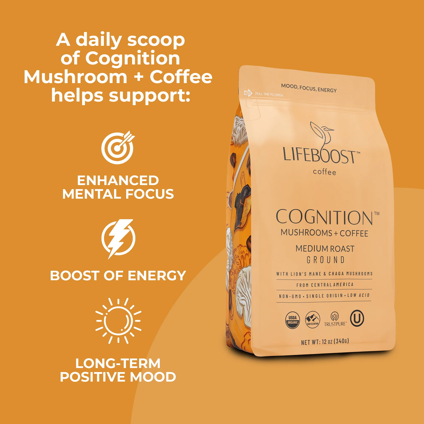 Cognition Mushroom Ground Coffee