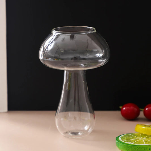 Cute Mushroom Cocktail Glass 260Ml Cup for Drinks Beer Creative Clear Wine Glasses Coffee Cups Drinkware Bar Shot Glasses